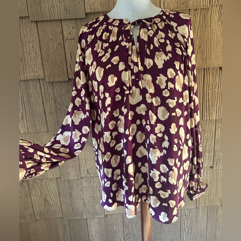 Nine West Leopard Patterned Blouse